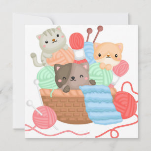 Katzen Feiertagskarte