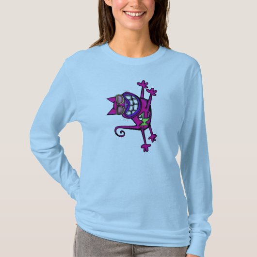 Katzen-Fische T-Shirt (Vorderseite)