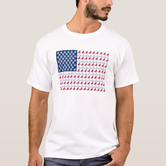 Katzen-Flagge T-Shirt (Vorderseite)