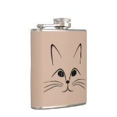Katzen-Flasche Flachmann (Rechts)