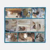 Katzen-Fleece-Decke Fleecedecke (Vorderseite (Horizontal))