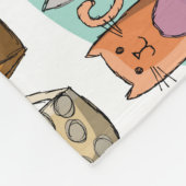 Katzen! Fleecedecke (Ecke)