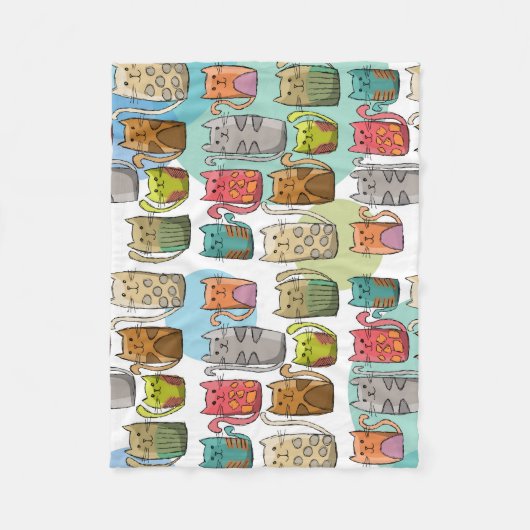 Katzen! Fleecedecke (Vorderseite)