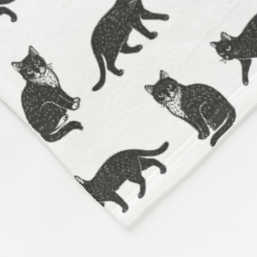 Katzen Fleecedecke (Ecke)