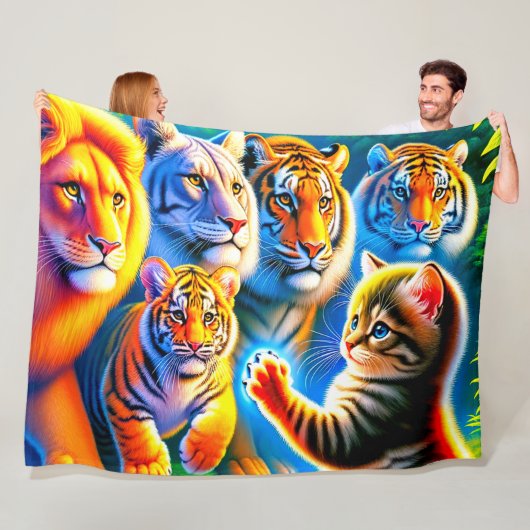 Katzen Fleecedecke (Beispiel)