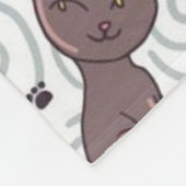 Katzen Fleecedecke (Ecke)
