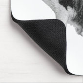 Katzen-Fokus-Mauspad unterstützt ruhigen Arbeitsal Mousepad (Ecke)