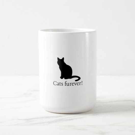 Katzen fördern Katzen Tasse! Kaffeetasse (Mittel)
