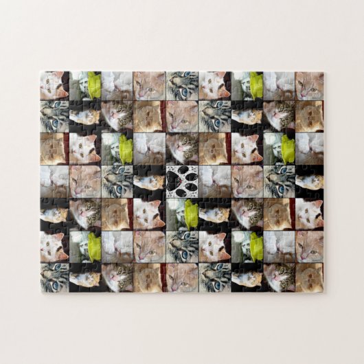 Katzen-Foto-Collage Puzzle (Horizontal)