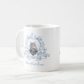 Katzen-Foto in einem Chinoiserie-Wappen | Beste Ka Kaffeetasse (Vorderseite Links)