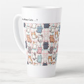 Katzen-Foto-Muster, Tasse (Linke Ecke)