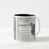 Katzen-Foto-Tasse Zweifarbige Tasse (VorderseiteRechts)
