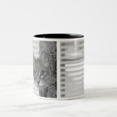 Katzen-Foto-Tasse Zweifarbige Tasse (Mittel)