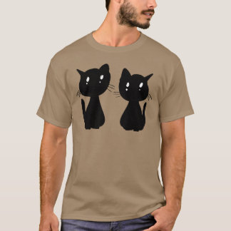Katzen Freunde Tiere niedlich Haustier Cartoon Fam T-Shirt