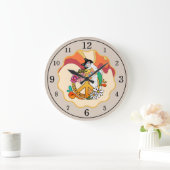 Katzen | Frieden Große Wanduhr (Zuhause)