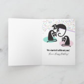 Katzen! Funny! Niedliche Geburtstag-Karte Karte (Innenseite)