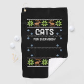 Katzen für alle golfhandtuch (Insitu)