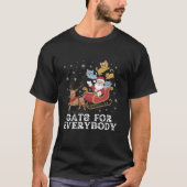 Katzen für alle Katzen Oberer Weihnachtsmann Weihn T-Shirt (Vorderseite)