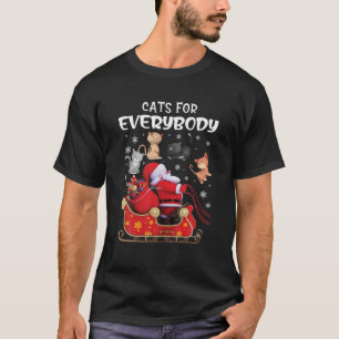 Katzen für alle Katzen Weihnachten hässlich Weih T-Shirt