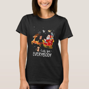 Katzen für alle Katzen Weihnachten Pajama Familie  T-Shirt