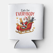 Katzen für alle Katzen Weihnachten Weihnachten Dosenkühler (Vorderseite)