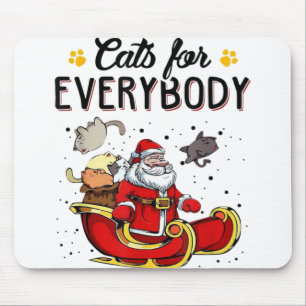 Katzen für alle Weihnachten Cat Lover Geschenk Mousepad