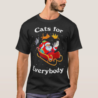 Katzen für alle Weihnachten Cat Lover Geschenk T-Shirt