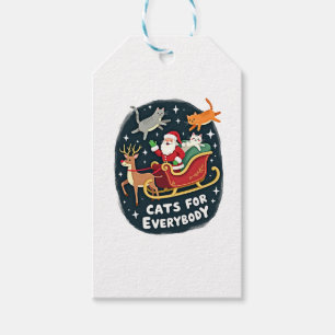 Katzen für alle Weihnachten Katze Funny Xmas Fraue Geschenkanhänger