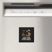 Katzen für alle Weihnachten Katze Funny Xmas Fraue Magnet (In Situ (Geschirrspüler))