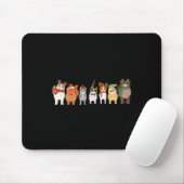 Katzen für alle Weihnachten Katze Funny Xmas Fraue Mousepad (Mit Mouse)