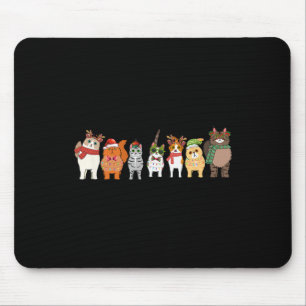 Katzen für alle Weihnachten Katze Funny Xmas Fraue Mousepad