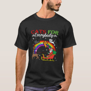 Katzen für alle Weihnachten Katze Funny Xmas Fraue T-Shirt