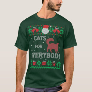 Katzen für alle Weihnachten Niedliche Katze Lover T-Shirt