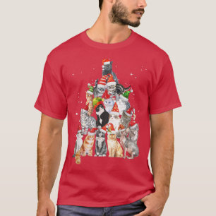 Katzen für alle Weihnachtskätzchen Weihnachten Wei T-Shirt