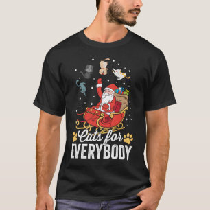 Katzen für alle Weihnachtslieder froh T-Shirt