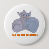 Katzen für Bernie! Button (Vorderseite)
