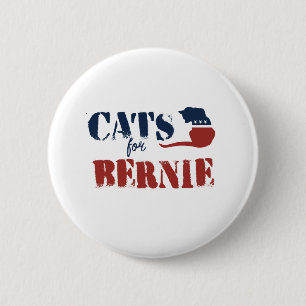 Katzen für Bernie Button