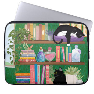 Katzen für Buchhandlungen Laptopschutzhülle