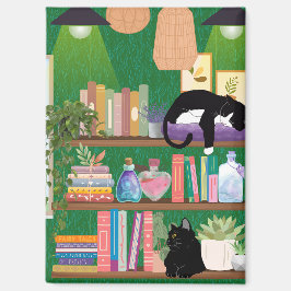 Katzen für Buchhandlungen Magnet