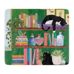 Katzen für Buchhandlungen Schneidebrett