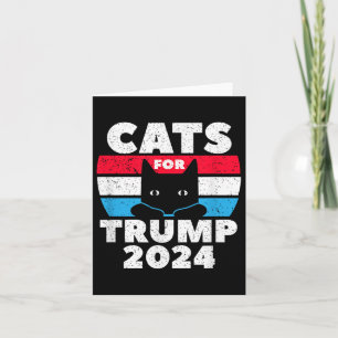 Katzen für die Wahl Trump 2024 Karte