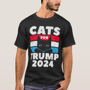 Katzen für die Wahl Trump 2024 T-Shirt