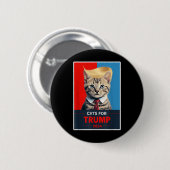 Katzen für die Wahl Trumps 2024 _1 Button (Vorne & Hinten)
