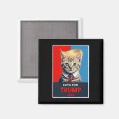 Katzen für die Wahl Trumps 2024 1 Magnet (Vorderseite/Rückseite)
