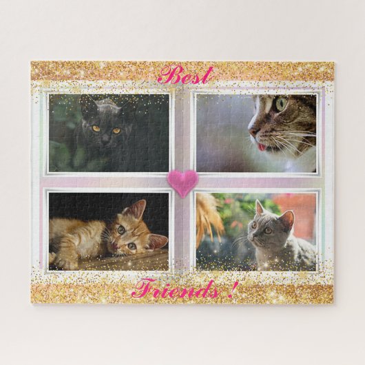 Katzen für Familien Puzzle (Horizontal)