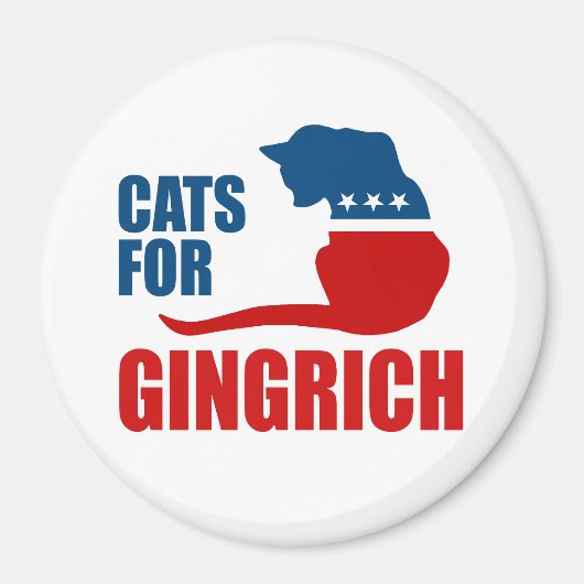 KATZEN FÜR GINGRICH MAGNET (Vorne)