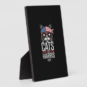 Katzen für Harris 2024 - Kamala Harris für Präside Fotoplatte (Seite)