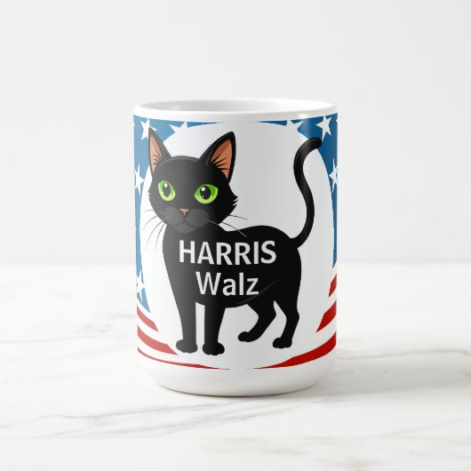 Katzen für Harris/Walz-Design-Tasse Kaffeetasse (Mittel)