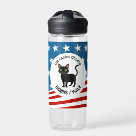 Katzen für Harris/Walz Design Trinkflasche