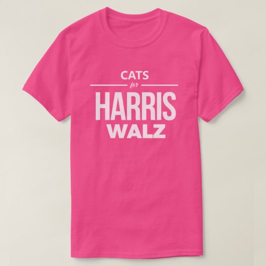 Katzen für Harris Walz T-Shirt (Design vorne)